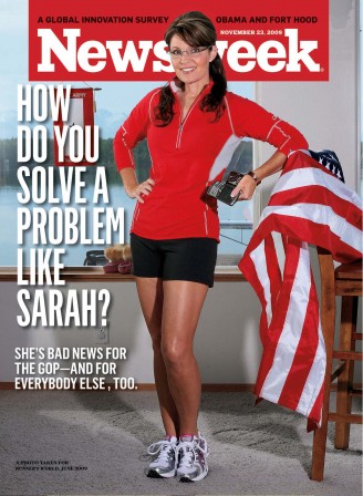 Newsweek cover of Sarah Palin